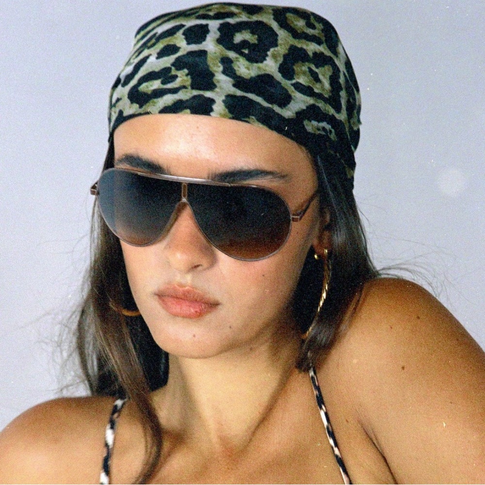Bamba Leopard Print Headscarf